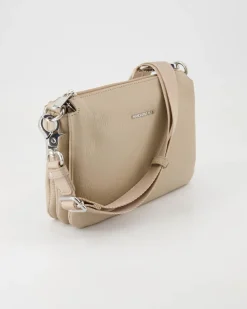 Mellow Leather Pochette Umhängetasche in Beige