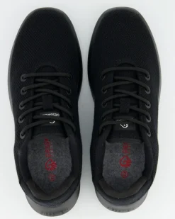 MERINO WOOL KNIT MEN Sneaker in Schwarz