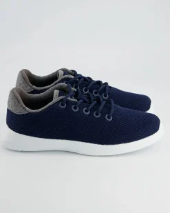 MERINO WOOL KNIT WOMEN Sneaker in Blau
