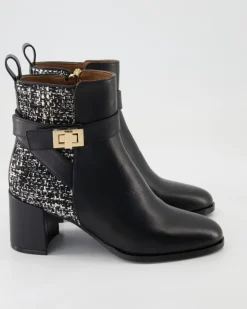 Mousse Nero / Tweed Melange Stiefeletten in Schwarz