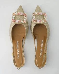 N802-504 Slingpumps in Beige