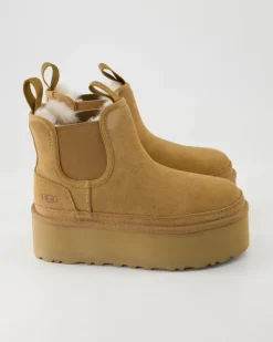 Neumel Platform Chelsea Winterstiefel in Beige