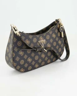 Noelle Top Zip Shoulder Bag Handtasche in Braun