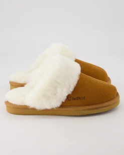 Pantoffel Komfort Da. Hausschuhe in Braun