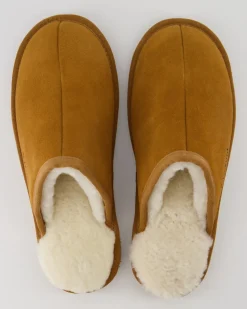 Pantoffel Komfort Da. Hausschuhe in Braun