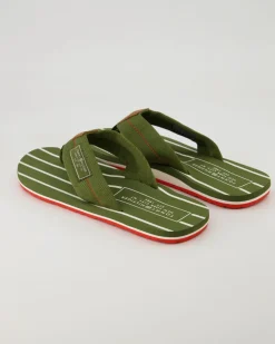 Patch Hilfiger Beach Sandal Zehentrenner in Grün