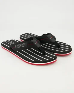 Patch Hilfiger Beach Sandal Zehentrenner in Schwarz