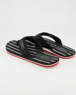 Patch Hilfiger Beach Sandal Zehentrenner in Schwarz