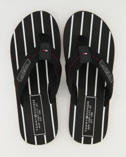 Patch Hilfiger Beach Sandal Zehentrenner in Schwarz
