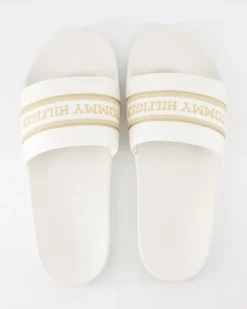 Poolslide Pantoletten in Weiß