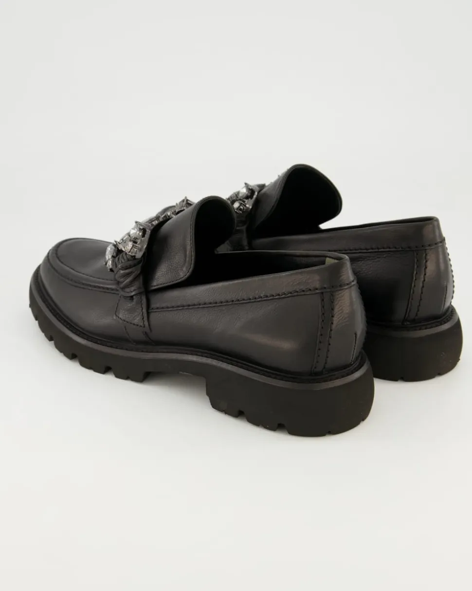 Print Slipper in Schwarz