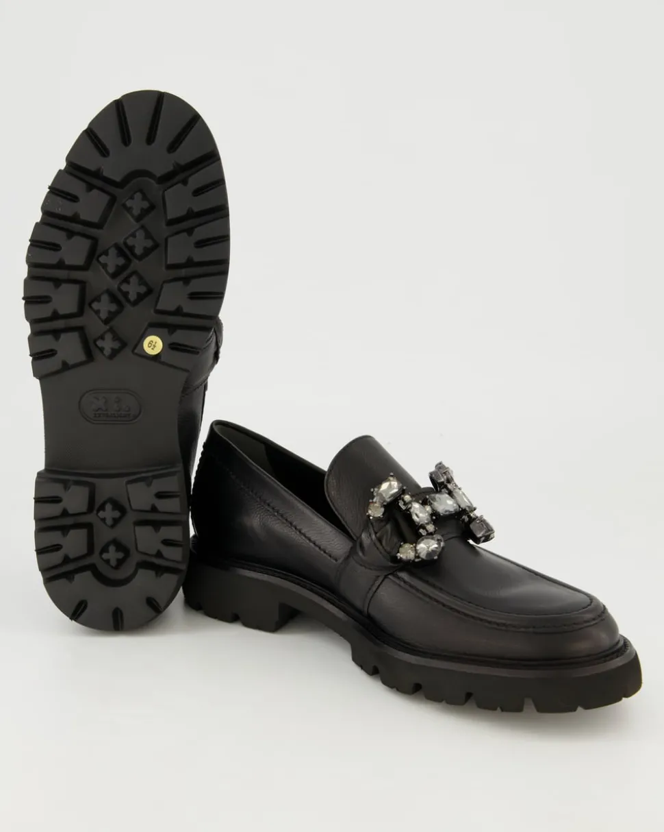 Print Slipper in Schwarz