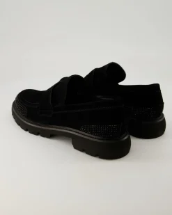 Print Slipper in Schwarz