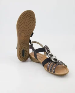 R3605-02 Sandalen in Schwarz