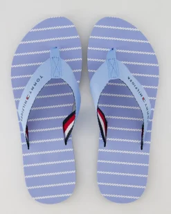 Rope Sandal Pantoletten in Blau