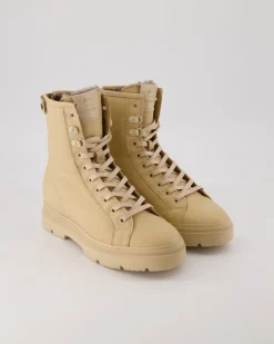 Schnürstiefelette Winterstiefel in Beige
