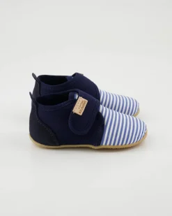 Sigi Streifchen Hausschuhe in Blau