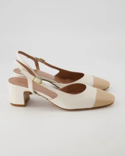 Sling Slingpumps in Weiß