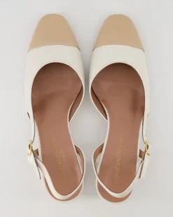 Sling Slingpumps in Weiß