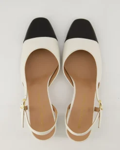 Sling Slingpumps in Weiß