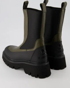 Stiefelette Chelsea Boots in Grün