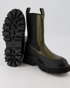 Stiefelette Chelsea Boots in Grün