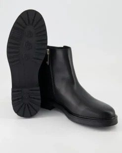 TH Logo Leather Mix Chelsea Stiefeletten in Schwarz