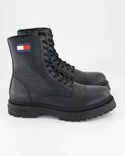 TJM Lace Up Mid Boot Tumbled Stiefeletten in Schwarz