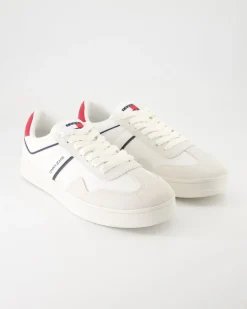 TJM Leather Retro Sneaker in Beige