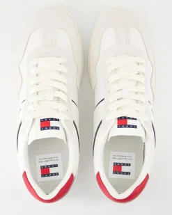 TJM Leather Retro Sneaker in Beige