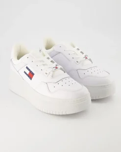 TJW Retro Basket Flatform Sneaker in Weiß
