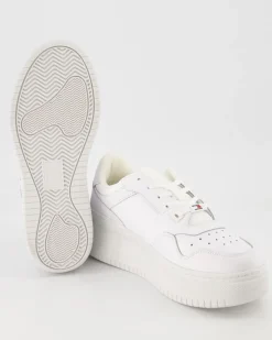 TJW Retro Basket Flatform Sneaker in Weiß