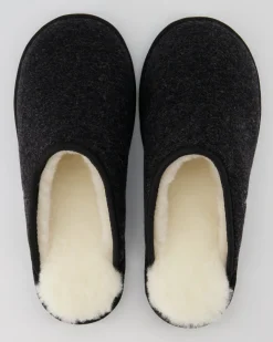 Trendy Filz Hausschuhe in Grau