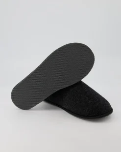 Trendy Filz Hausschuhe in Grau