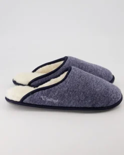 Trendy Filz Hausschuhe in Blau