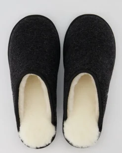 Trendy Filz Hausschuhe in Grau