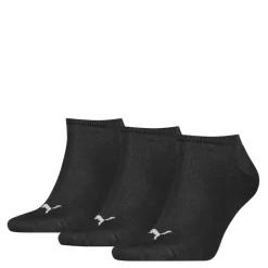 UNISEX SNEAKER PLAIN 3P Socken in Schwarz