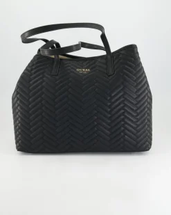 Vikky II Large 2 in 1 Tote Handtasche in Schwarz