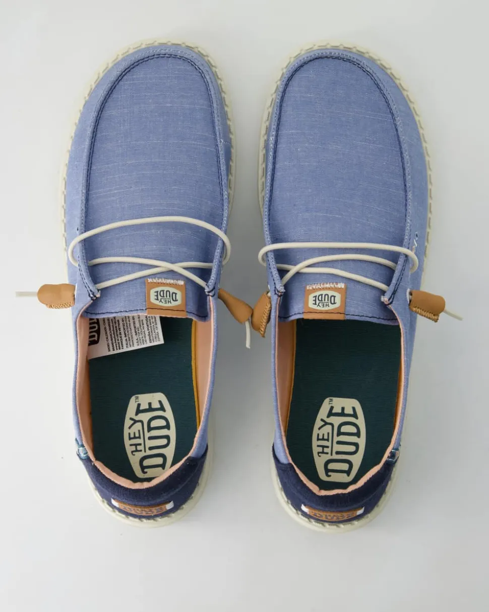 Wendy Chambray Sneaker in Blau
