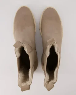 Winterstiefel Chelsea Boots in Beige
