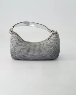 Zalina Mini Top Zip Shldr Bag Umhängetasche in Silber