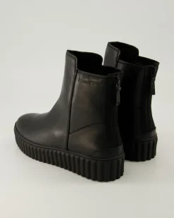 Zipper Bootie Stiefeletten in Schwarz